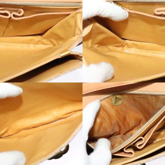 CELINE Macadam Canvas Shoulder Bag Pvc Beige Gold - Picture 12 of 13